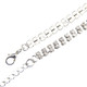 45" 2 Rows Diamante Rhinestone Waist Chain Belts Casual & Formal Wear for Women Fashion Accessory